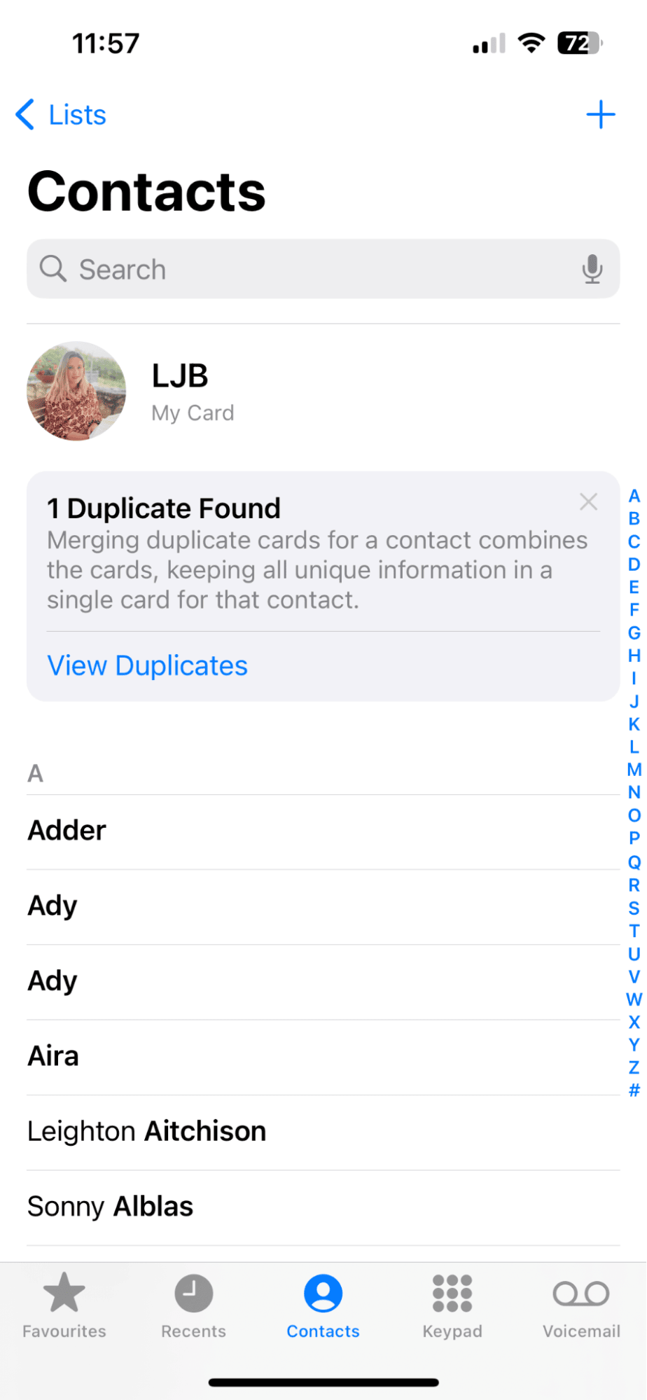 How to merge duplicate contacts on iPhone step by step